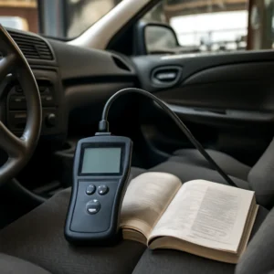 Technik & Diagnose Ratgeber – Fehlercodes & Warnleuchten 5 OBD2-Diagnosegerät mit Nachschlagewerk im Fahrzeug – Fehlercode-Liste Symbolbild